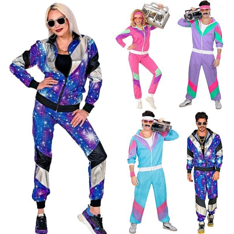 Ethnic Fashion Brand - Costume d'Halloween années 80, ensemble pantalon