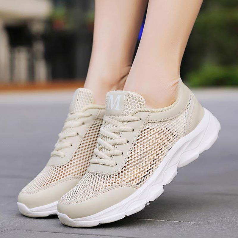 Ethnic Fashion Uk - Été Respirant Sneakers Femmes Maille Femmes