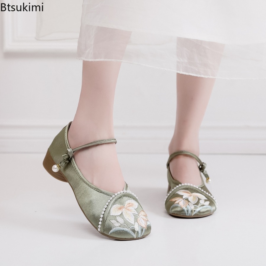 The Ethnic Fashion - Chaussures pour femmes à talons bas
