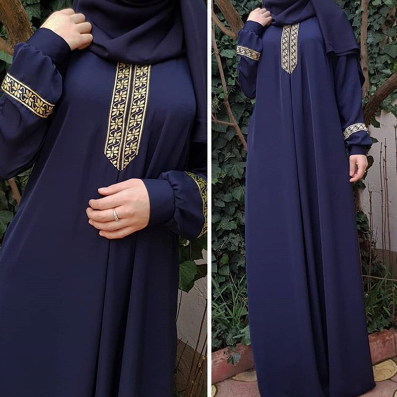 Winter Ethnic Fashion For Women - Abayas imprimé Style ethnique musulman, grande