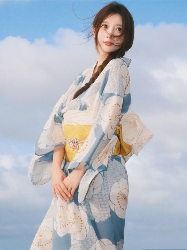 Ethnic Fashion Online - Robe Kimono Traditionnelle Japonaise pour Fille,