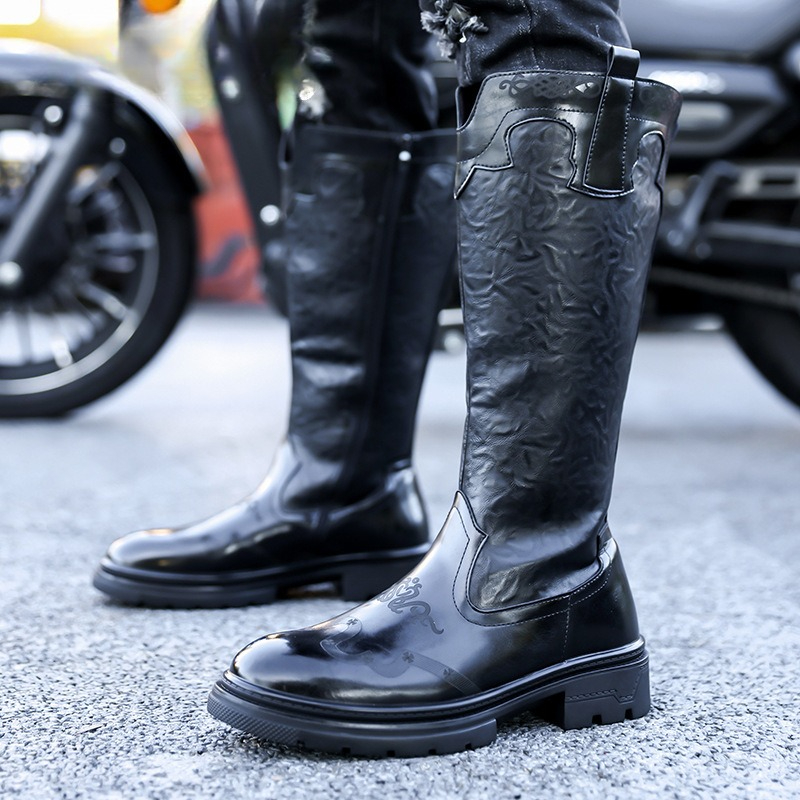 The Ethnic Fashion - Bottes mi-mollet pour hommes bottes à