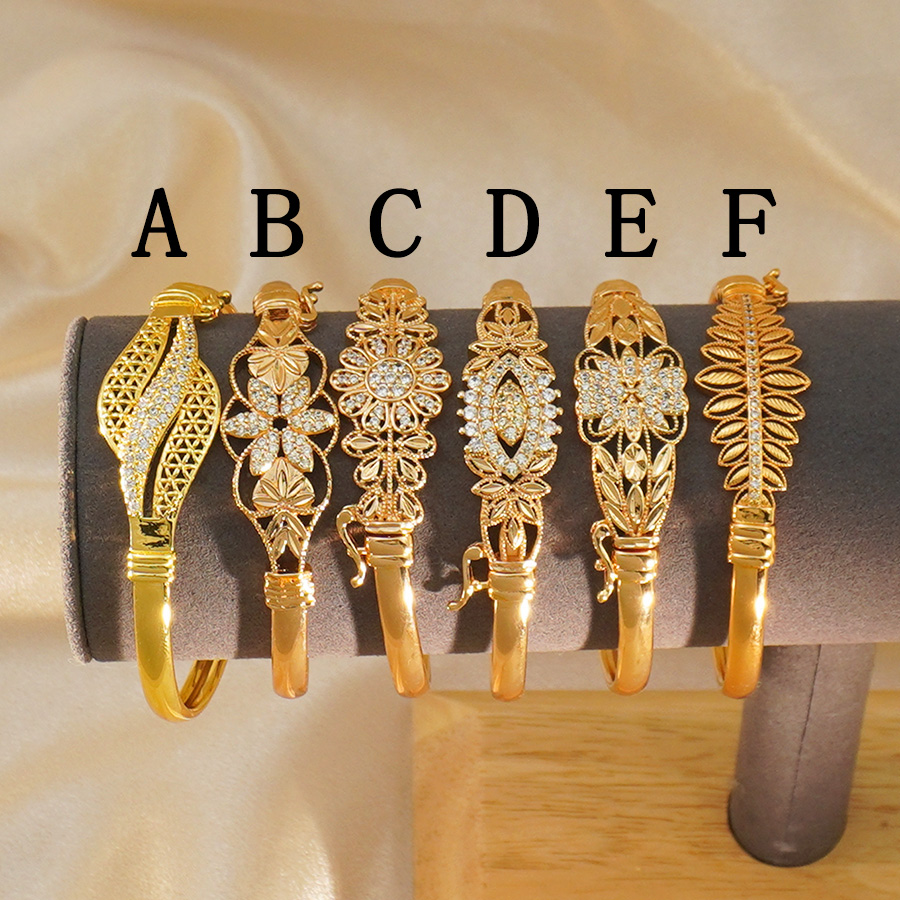 Ethnic Fashion Dubai - Bracelet en pierre incrustée de zirconium,