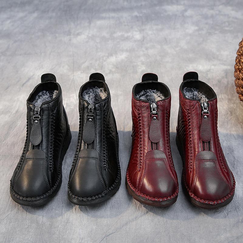 Ethnic Fashion Uk - Baskets Chancelier en cuir taille haute