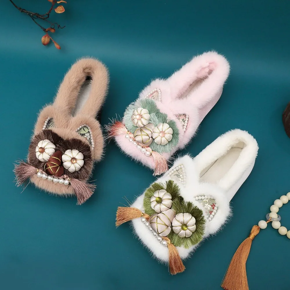 Winter Ethnic Fashion For Women - Mode Style ethnique tissu chaussures femme