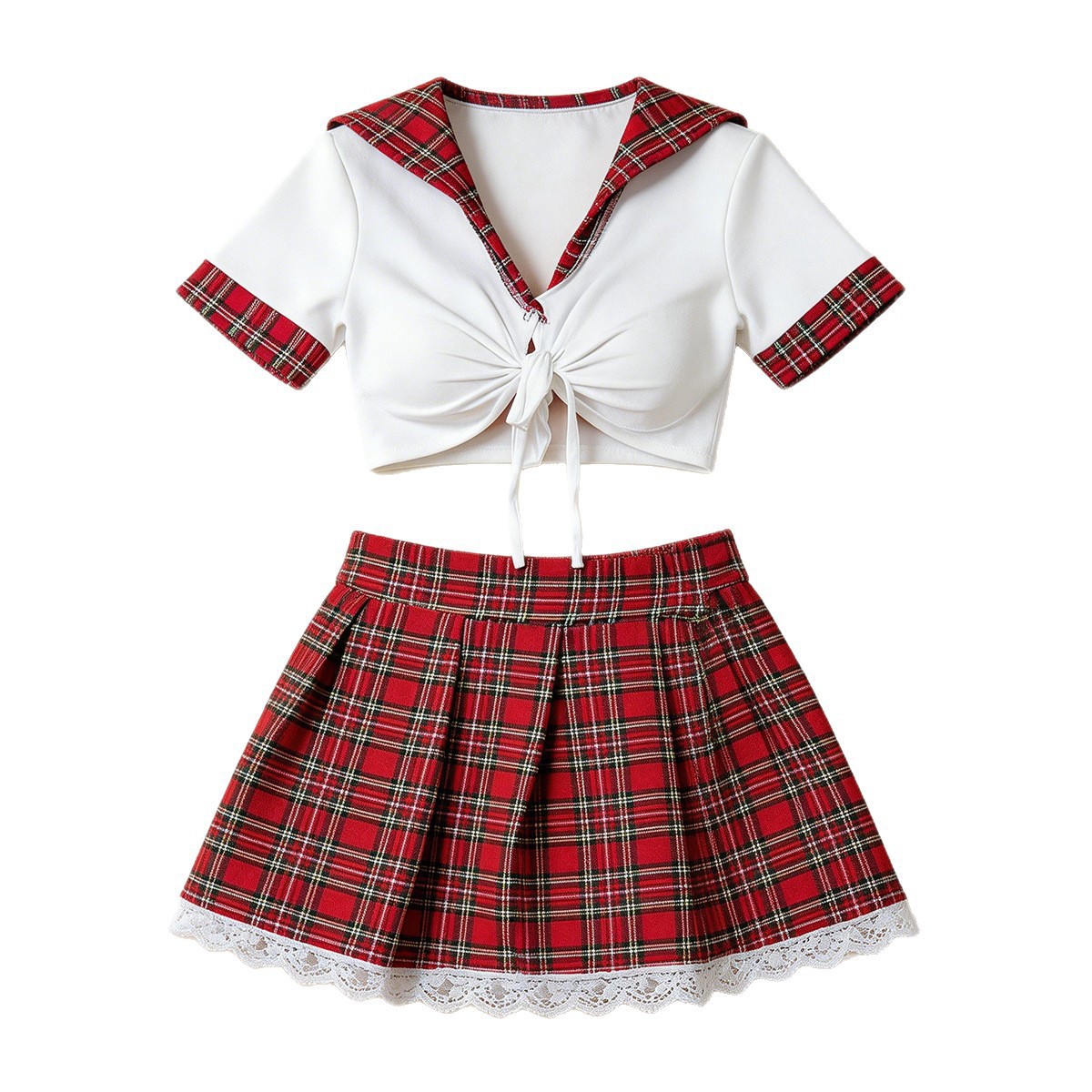 Ethnic Outfit - Lingerie rouge sexy pour femme, sous-vêtements