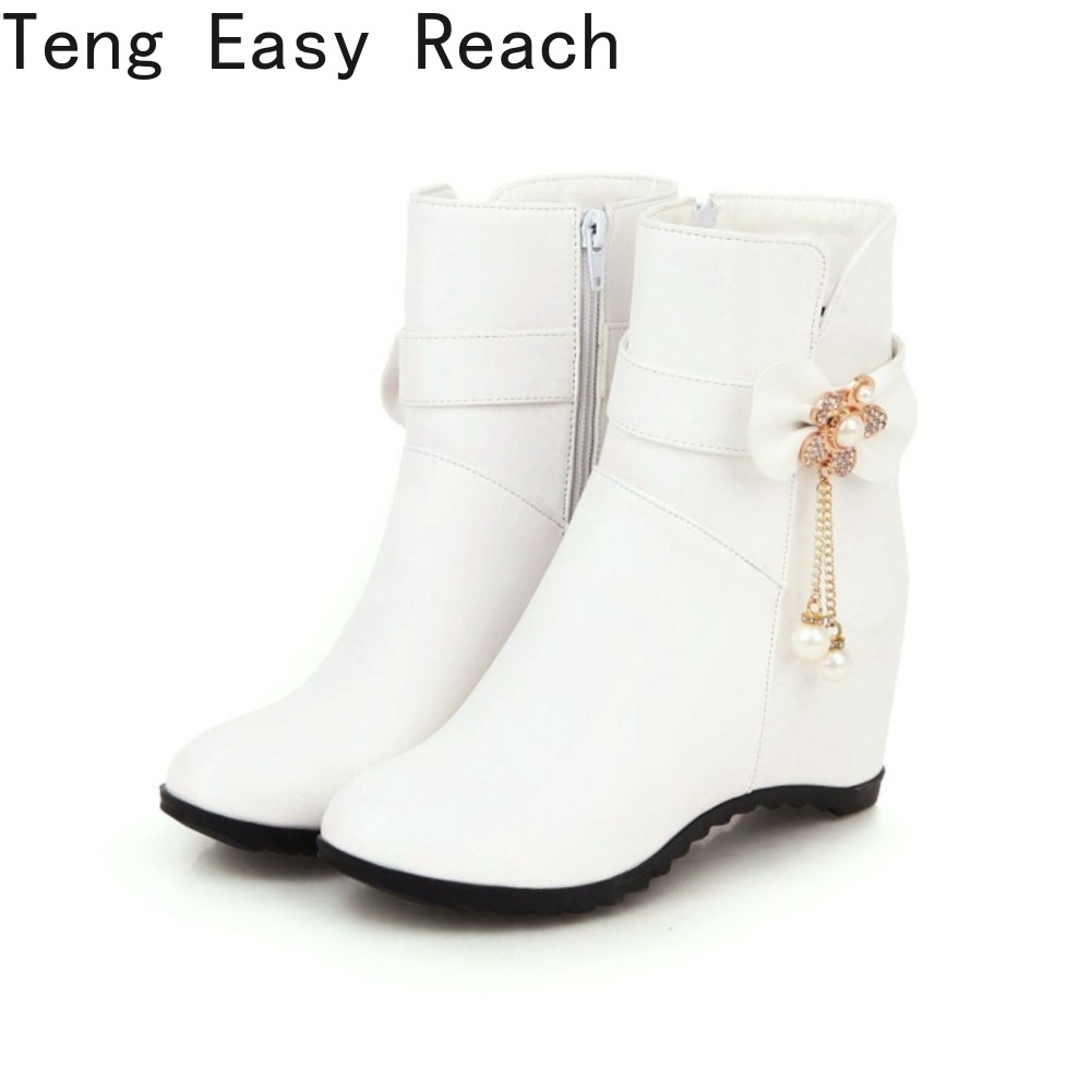 Bottes mi-mollet blanches à ta - Ethnic Fashion Brand avis et prix