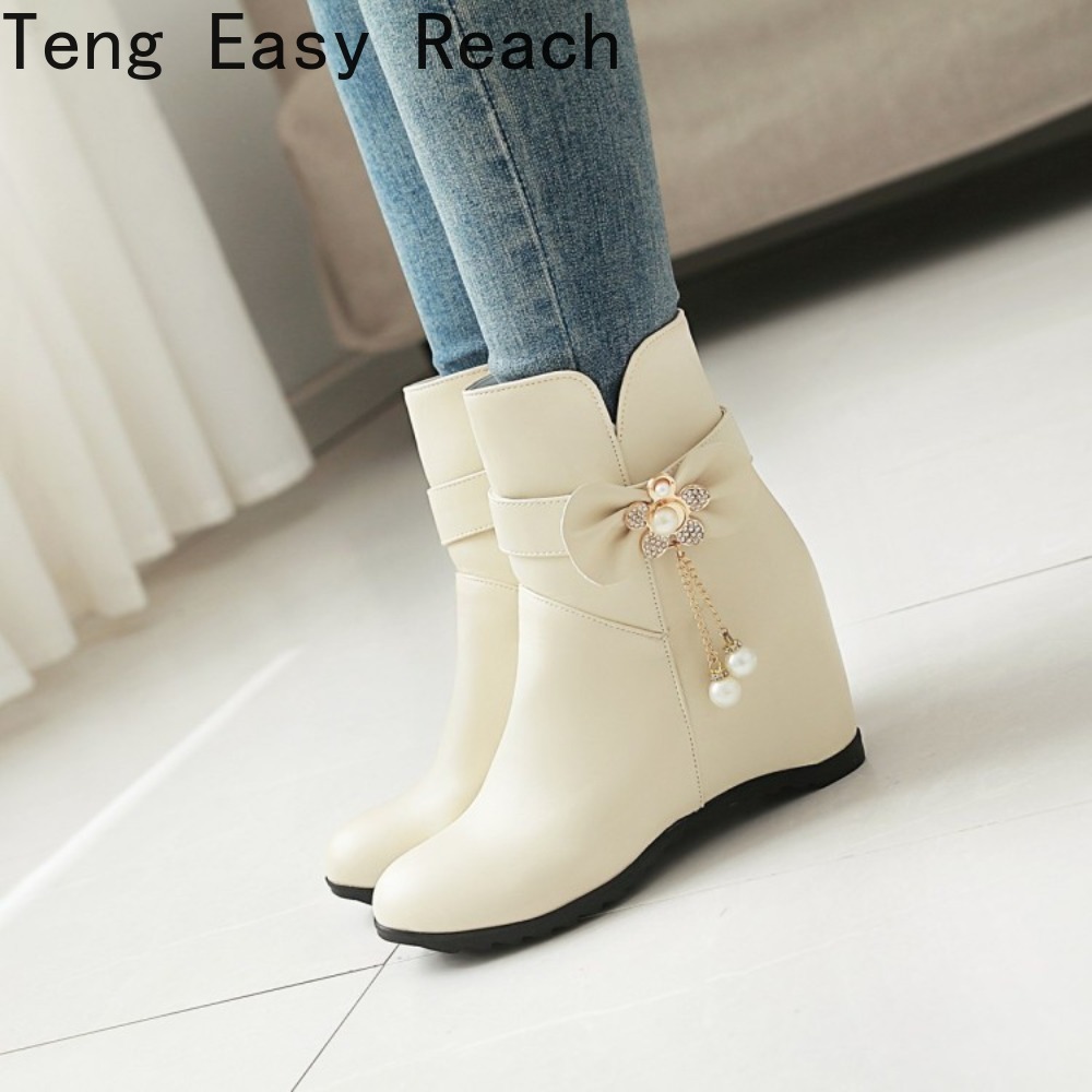 Bottes mi-mollet blanches à ta - Ethnic Fashion Brand avis et prix