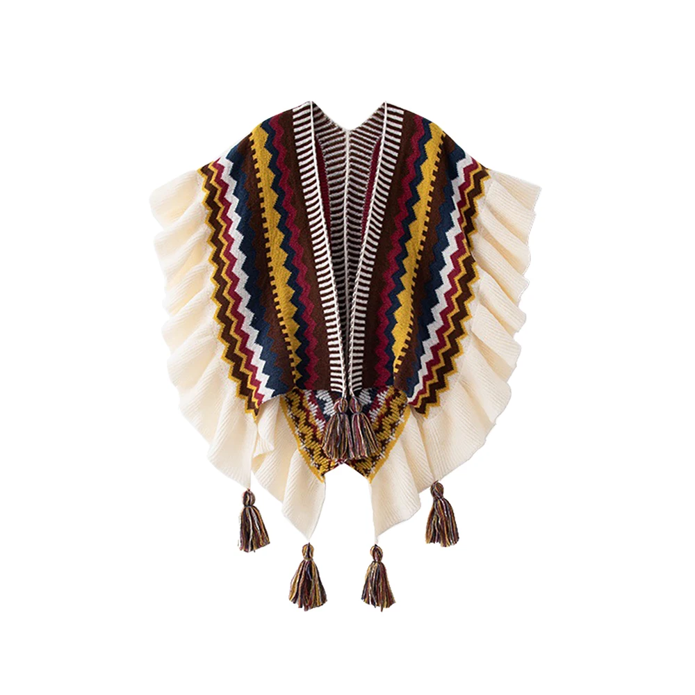 Bohême châle femmes Mohair tri - Winter Ethnic Fashion For Women avis et prix