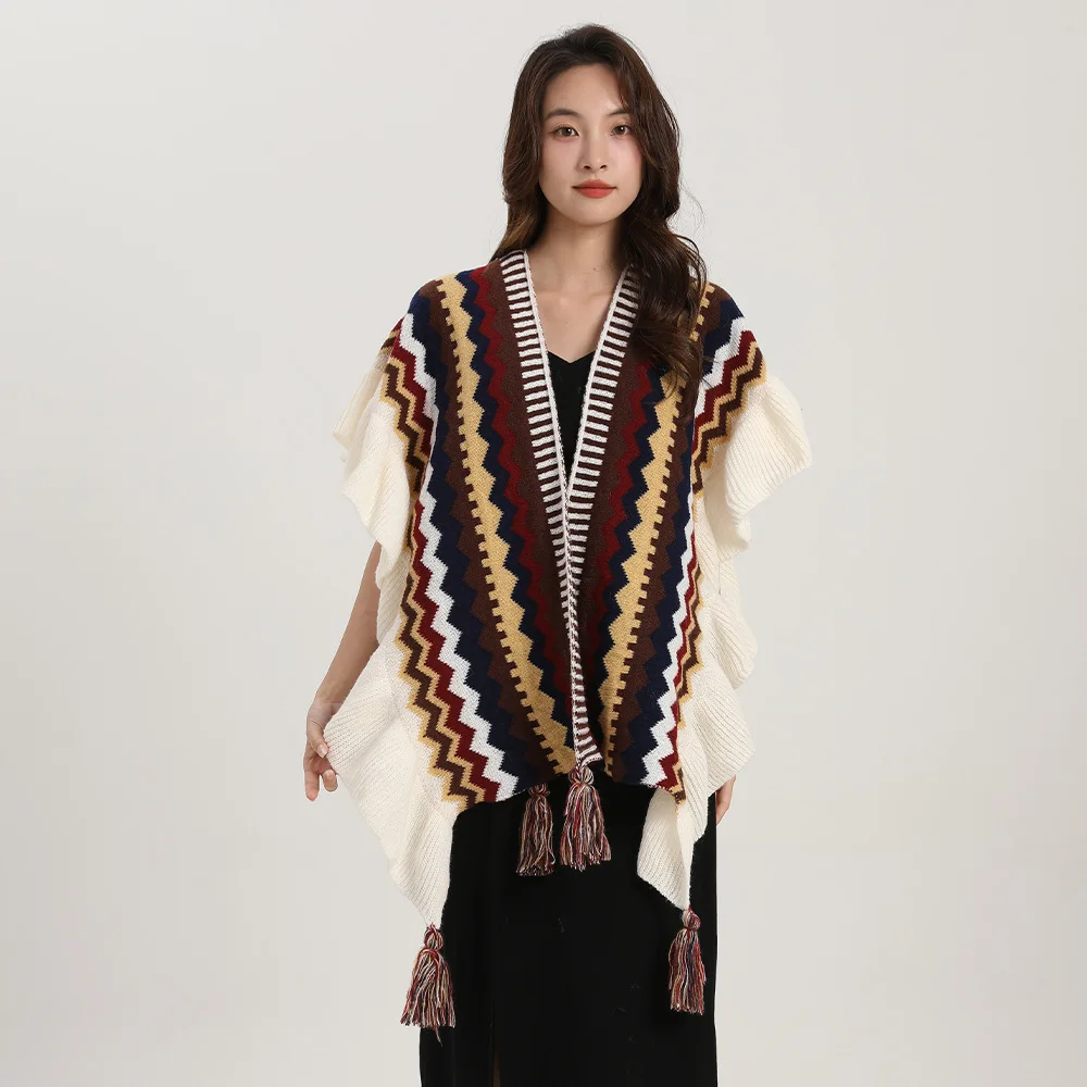 Bohême châle femmes Mohair tri - Winter Ethnic Fashion For Women avis et prix
