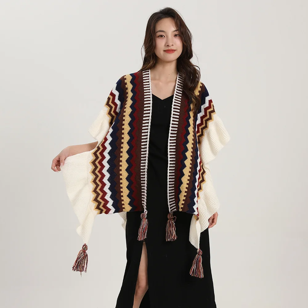 Bohême châle femmes Mohair tri - Winter Ethnic Fashion For Women avis et prix