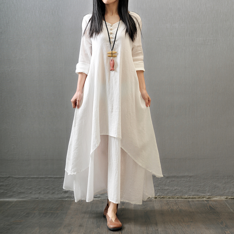Robe Maxi à Manches sulfpour F - Fashion Ethnic Indian Clothing avis et prix
