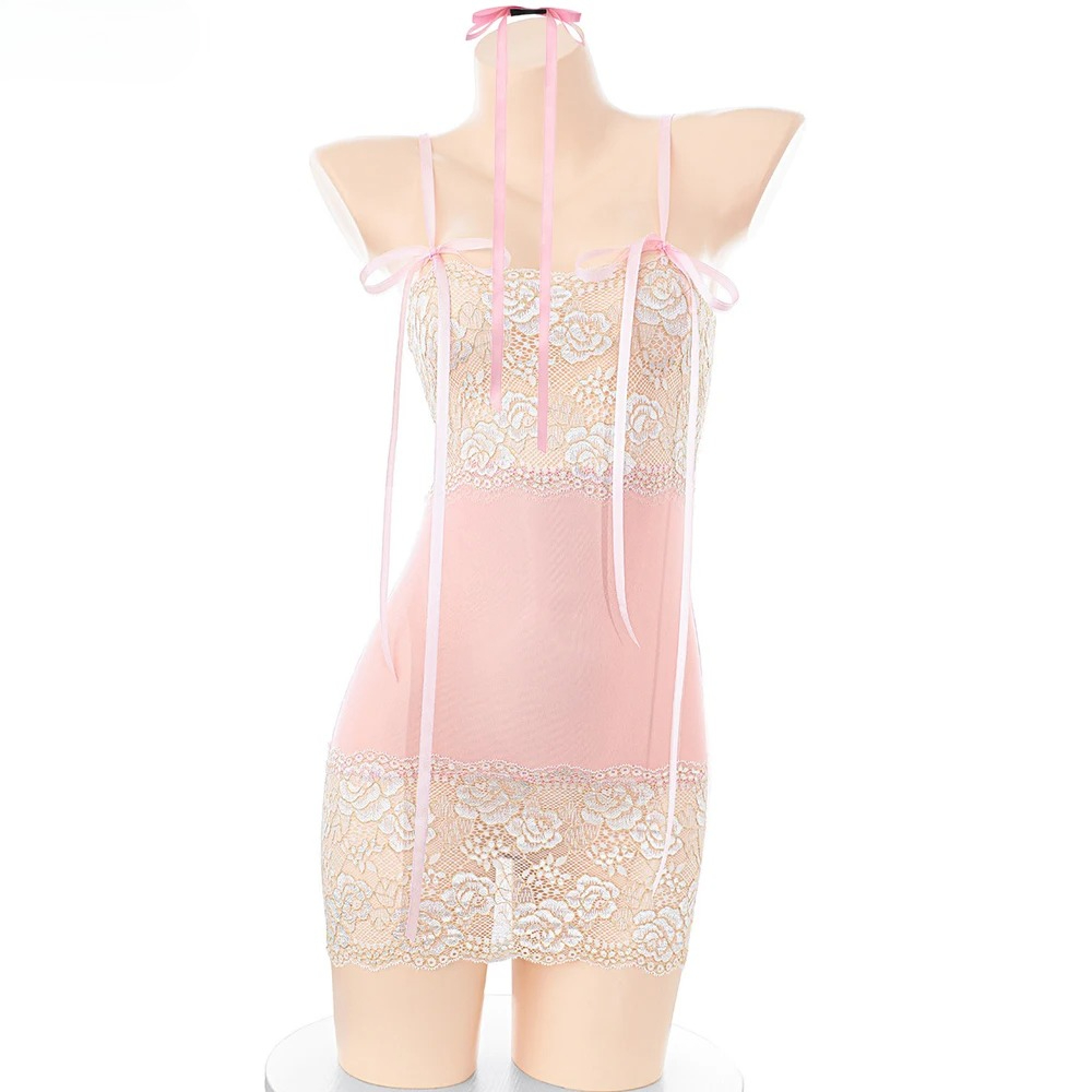 Robe rose en dentelle pour fil - Ethnic Outfit avis et prix