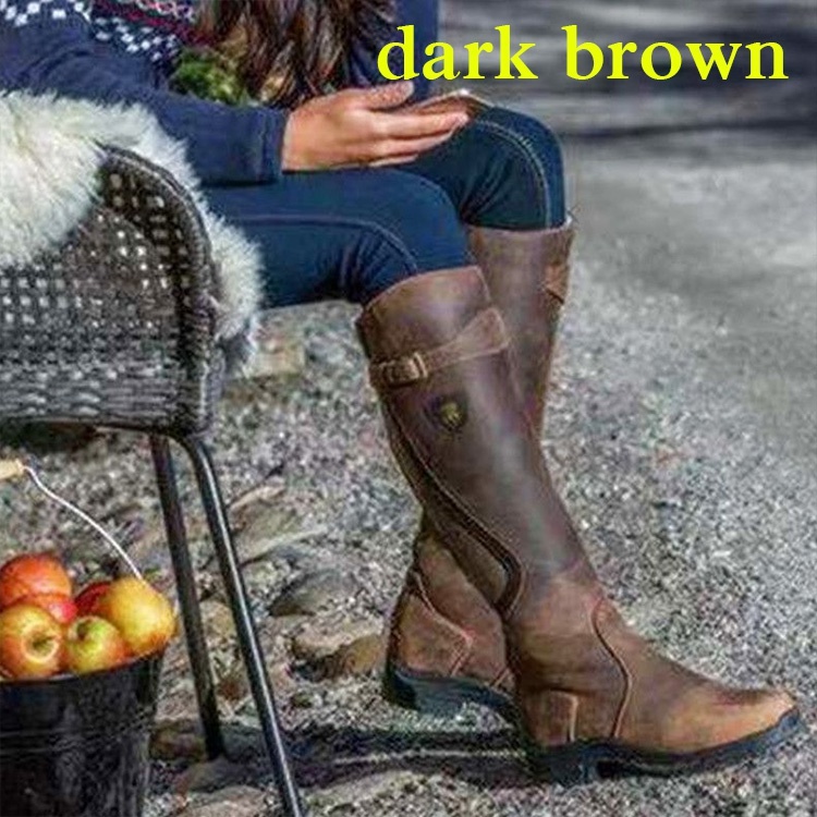 Femmes hiver mode cuir bottes  - Winter Ethnic Fashion For Women avis et prix