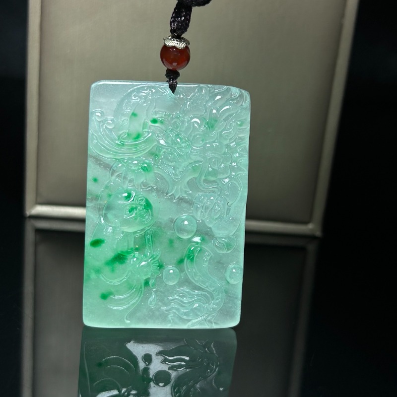 Pendentif Dragon Vert Clair Gl - Ethnic Fashion Brand avis et prix