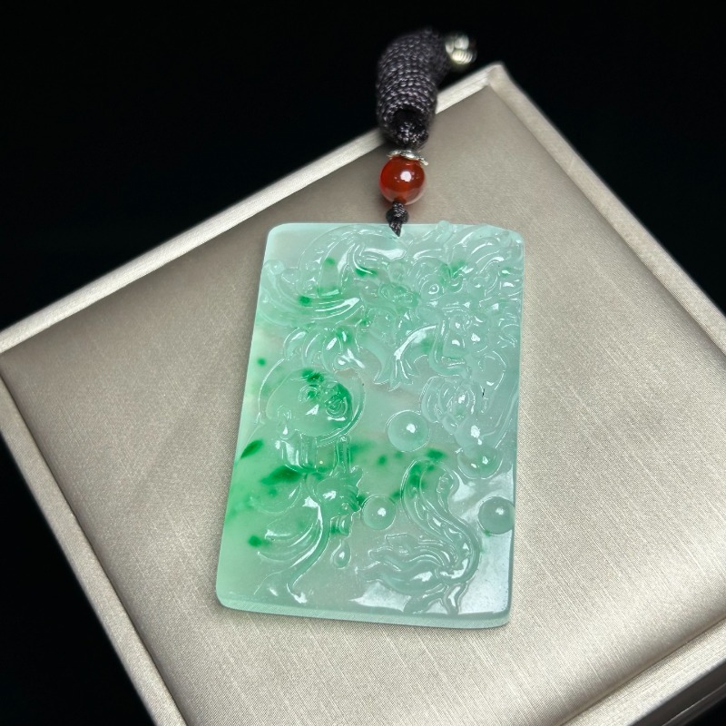 Pendentif Dragon Vert Clair Gl - Ethnic Fashion Brand avis et prix