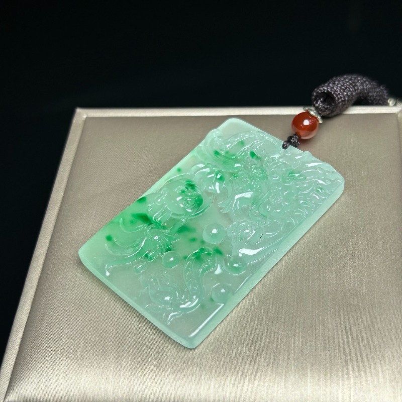 Pendentif Dragon Vert Clair Gl - Ethnic Fashion Brand avis et prix