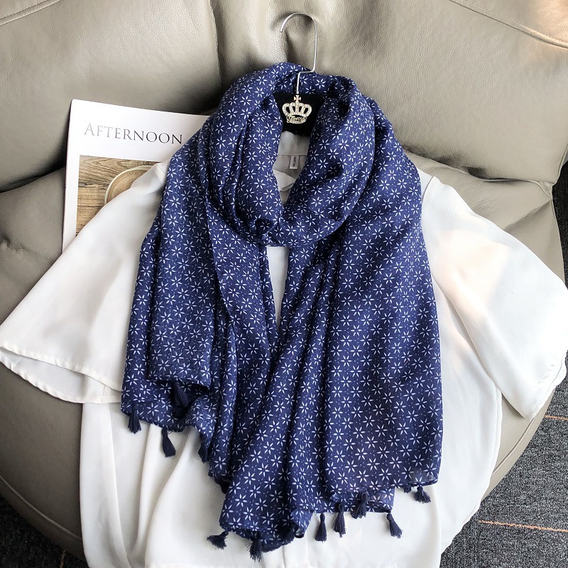 Écharpe drapeau en lin de coto - Winter Ethnic Fashion For Women avis et prix