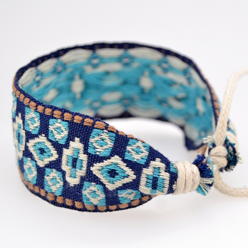Bracelets Jacquard en Coton et - Ethnic Fashion Brand avis et prix