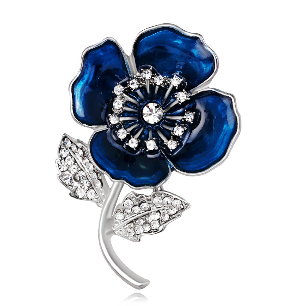 Broche fleur de coquelicot rou - Ethnic Fashion Uk avis et prix