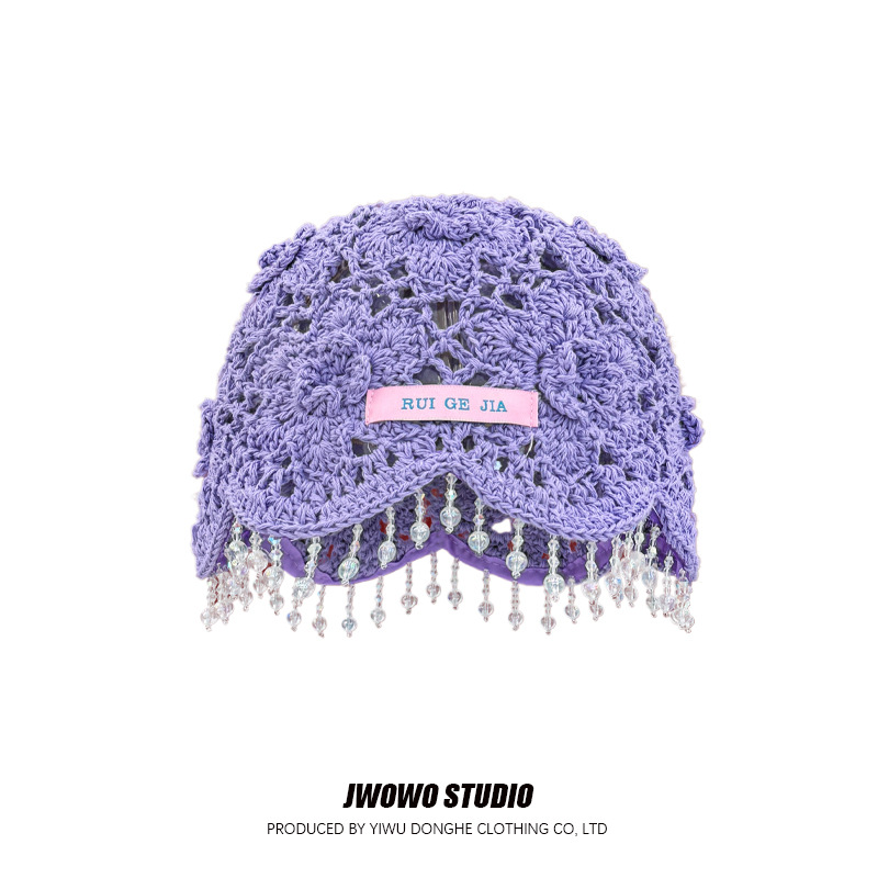Casquette à pampilles perlées  - Winter Ethnic Fashion For Women avis et prix