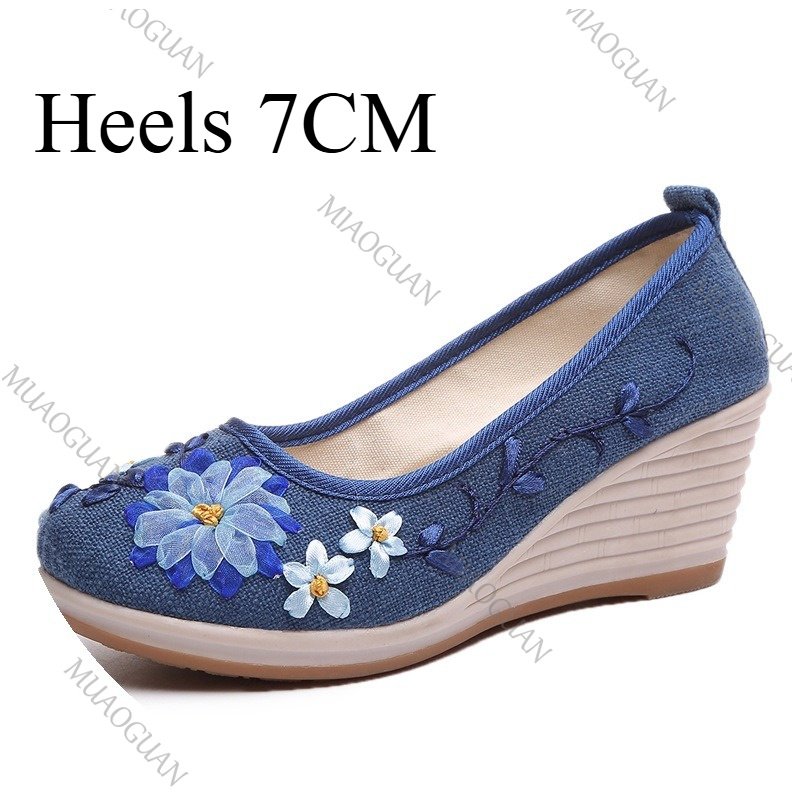 Chaussures compensées brodées  - The Ethnic Fashion avis et prix