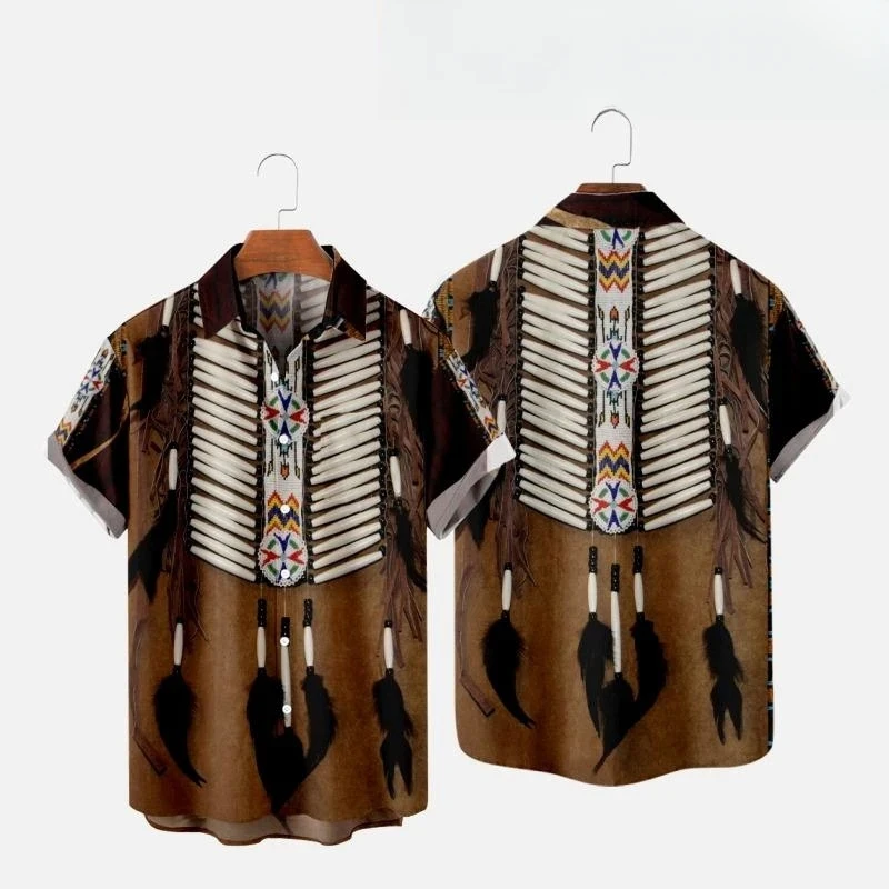 Chemises de plage imprimées 3D - Fashion Ethnic Indian Clothing avis et prix