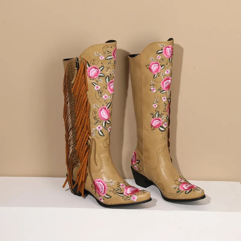 Mode broderie fleur Western ge - The Ethnic Fashion avis et prix