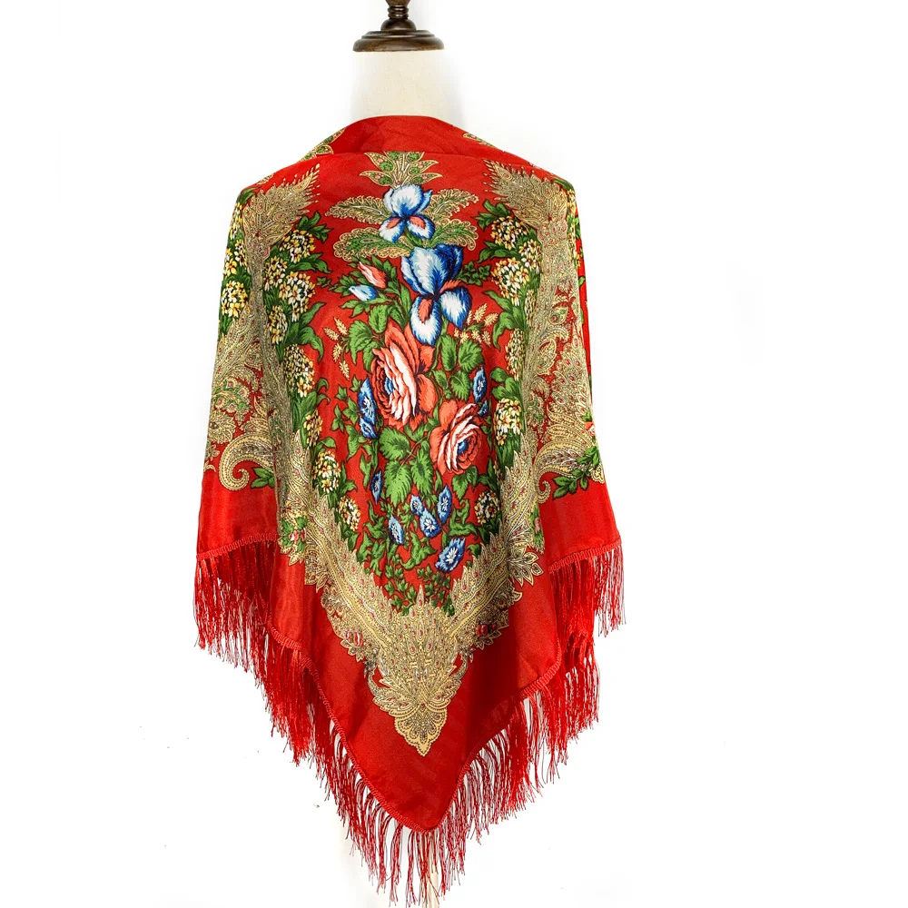 Foulard Carré de Luxe de Style - Winter Ethnic Fashion For Women avis et prix