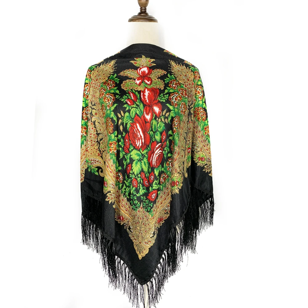 Foulard Carré de Luxe de Style - Winter Ethnic Fashion For Women avis et prix