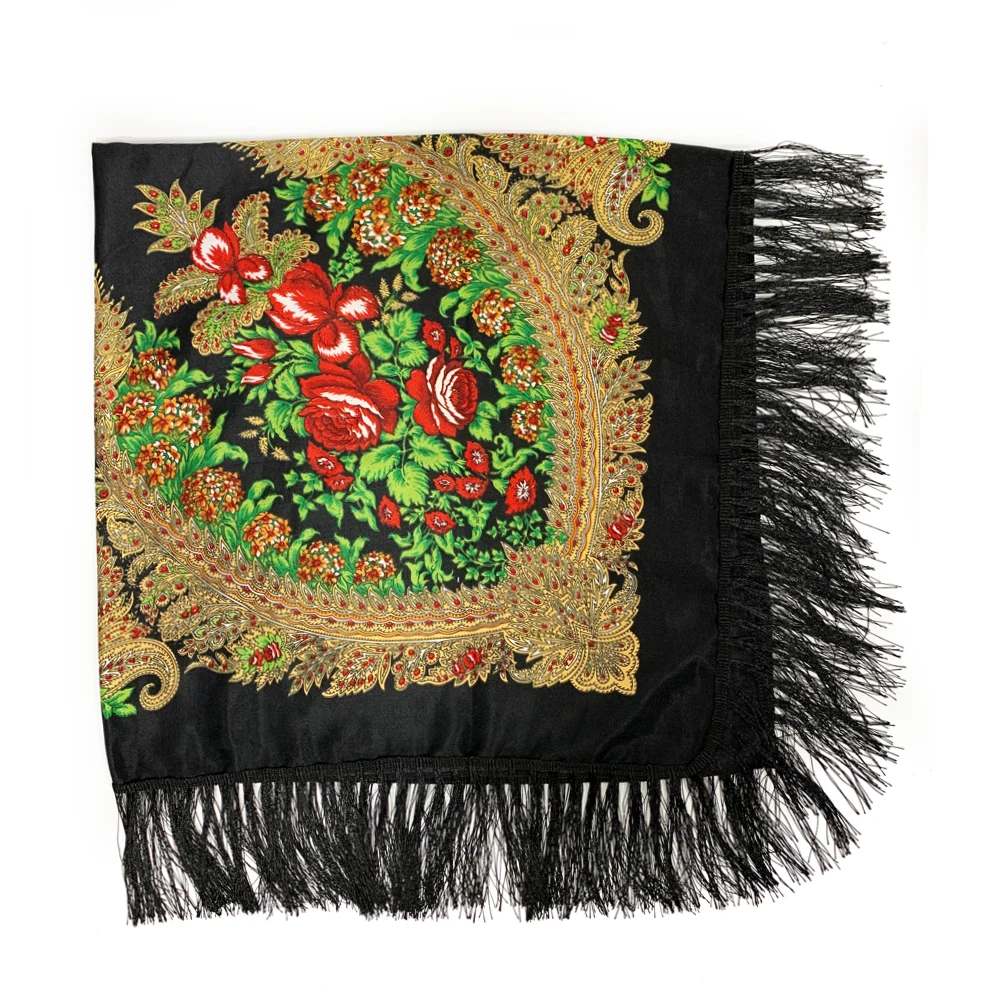 Foulard Carré de Luxe de Style - Winter Ethnic Fashion For Women avis et prix