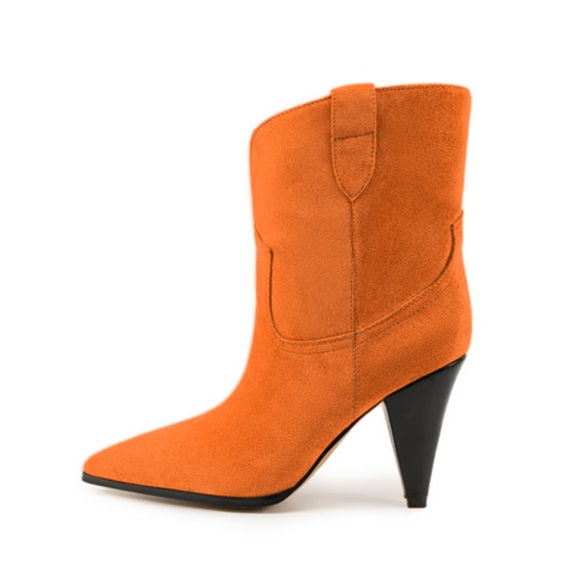 Bicolor Spike talons tirer sur - Winter Ethnic Fashion For Women avis et prix