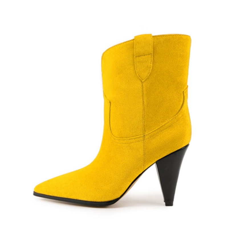 Bicolor Spike talons tirer sur - Winter Ethnic Fashion For Women avis et prix
