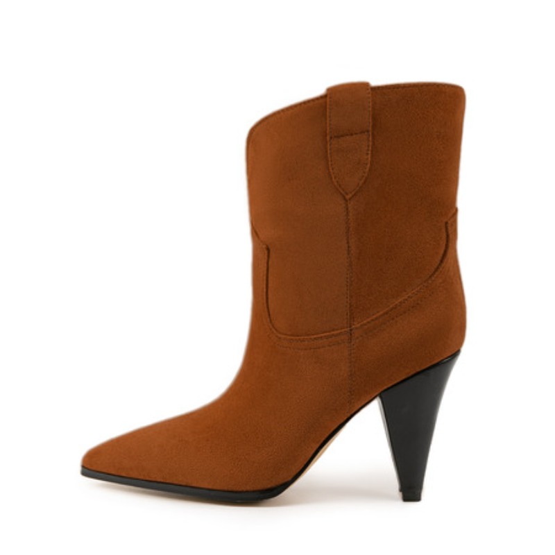 Bicolor Spike talons tirer sur - Winter Ethnic Fashion For Women avis et prix